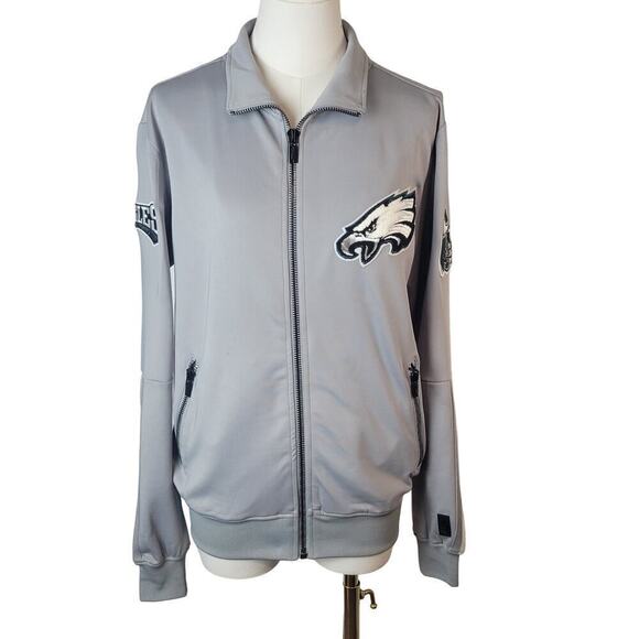 479 Womens Philadelphia Eagles Track Jacket Sz S Mens Superbowl‎ Hat OS Gray - Picture 3 of 15